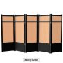 4 ft. Black 5-Panel Room Divider - Image 2