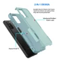 TakFox For Samsung Galaxy A03S Case,Full Body Heavy Duty Shockproof Hybrid Dual Layer Rubber Drop Protection Soft Bumper Rugged Protective Cover Case,Green - Image 3