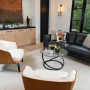 Dimitri Galaxy Tempered Glass Round Coffee Table - Image 4
