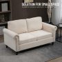 57 in Small Sofa Loveseat Upholstered Couch for Small Spaces 2 Seat Couches - Image 5