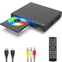 WONNIE HD DVD Player for TV, CD Players for Home with HD/AV/Coaxial Output &USB Input, Built in PAL/NTSC System, HDMI/AV Cable and Full Function Remote Control Included - Image 1