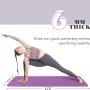 Yoga Mat Non Slip, Pilates Fitness Mats, Eco Friendly, Anti-Tear 1/4" Thick Yoga Mats for Women, Exercise Mats for Home Workout with Carrying Sling and Storage Bag - Image 5