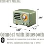 Muzen Portable Bluetooth Speaker, OTR Metal Vintage Small Wireless Speaker, FM Retro Radio with Antenna AUX, High Fidelity Stereo Audio with Suitcase, for Gift Home Outdoor - Image 3