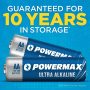 Powermax 100-Count Double AA Batteries, Ultra Long Lasting Alkaline Battery for Home and Office, 10-Year Shelf Life, Reclosable Packaging - Image 2