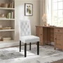 Alden Design Dining Chair, Set of 2, White - Image 3