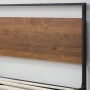 Rest Haven Ashland Metal and Wood Platform Bed, Queen, Brown - Image 4