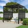 2 ft. x 4 ft. Black Aztek Polypropylene Decorative Screen Panel - Image 6