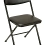 COSCO 5-Piece Folding Set with Card Table and 4 Vinyl Padded Chairs, Black - Image 3