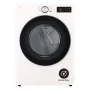 LG - 7.4 Cu. Ft. Stackable Smart Electric Dryer with Steam and AI Sensor Dry - Alpine White - Image 2