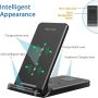 Wireless Charger, Foldable 3 in 1 Wireless Charger Station for iWatch, AirPods, Qi Fast Wireless Charging Stand for iPhone 13/12/11 Series/XS MAX/XS/XR/X/8/8 Plus, Samsung Cell Phone (Black) - Image 4