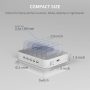 Charging Station for Multiple Devices, MSTJRY 5 Port Multi USB Charger Station with Power Switch Compatible with iPhone iPad Cell Phone Tablets (White, 5 Mixed Short Cables Included) - Image 2