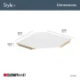 Style+ White Corner Shelf Kit - Image 5
