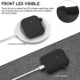 AirPods Case, KMMIN AirPods Case Cover for Apple AirPods 1&2 Wireless Charging Case 7 in 1 Front LED Visible Premium Silicone Case Skin with Airpods Accessories Keychain Storage Box - Image 5