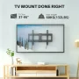 USX MOUNT Large Tilting TV Wall Mount for 37-95" TVs, Universal tv mount with Capacity 132 lbs up to 600x400mm VESA, 24" Wood Stud - Image 3