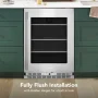 KitchenAid - 5.2 Cu. Ft. Undercounter Refrigerator with Glass Door and Shelves with Metallic Accents - PrintShield Stainless Finish - Image 2