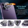 4 Pack Tempered Glass Camera Lens Protector for iPhone 16 Pro Max 15 Plus 14 Pro - Image 3