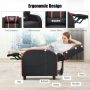 Red Massage Gaming Recliner PU Leather Chair with Footrest - Image 6