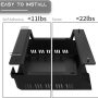 YaGee Under Desk Storage Shelf, Self-Adhesive Under Desk Tray for Standing Desk, Work Station, Gaming Battlestations, Replaces Drawer Organizers for Home, Office Holder, Black - Image 4