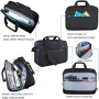 KROSER Shoulder Messenger Up to 17.3 Inch Laptop Bag Briefcase, Black - Image 2
