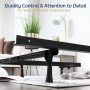 Nestl Adjustable Bed Frame - Universal Full/Queen/King, W Center Support, 5.25” H Under Bed Frame, Black - Image 5