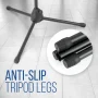 Pyle Foldable Tripod Microphone Stand - Universal Mic Mount and Height Adjustable from 37.5'' to 65.0'' Inch High w/Extending Telescoping Boom Arm Up to 28.0'' - Knob Tension Lock Mechanism PMKS3 - Image 3