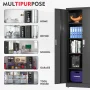 WORKPRO Metal Garage Storage Cabinet with Locking Doors and Adjustable Shelves, 71-Inch Tall Black Cabinet - Image 4