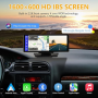 Portable Wireless Carplay With 2.5K Camera, 1080P Back Cam 9.3inches Ultra HD Android Auto Car Play Screen For Car DVR Loop Recording, Bluetooth GPS Navigation Touch Drive Screen With FM Radio System - Image 5