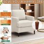 6 Inches Round Solid Wood Furniture Legs Set of 4 Brown Wooden Replacement Feet - Image 6