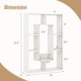 7-Cube Geometric Bookshelf Modern Decorative Open Bookcase - Image 4