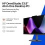 HP - OmniStudio 23.8" Full HD All-in-One - AMD Athlon Silver 10 - 8GB Memory - 256GB SSD - Jet Black - Image 2