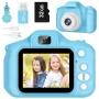 Rirool HD Kids Digital Camera for Girls 3-12, 13MP Video & Photo Camera with 32GB SD Card, Selfie Camera for Toddlers, Best Birthday Gift for 3-10 Year Old Girls (Blue) - Image 1