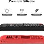 2 Pcs Silicone Cover for Samsung Remote, Alquar Protective Shockproof Case Compatible with Samsung Smart TV Remote BN59-01301A Bn59-01315A Bn59-01199F -with Lanyard (Red+ Glowing Blue) - Image 3