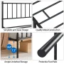 Renwick Justin Metal Platform Bed with Spindle Headboard and Footboard,Twin,Black - Image 6