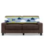 Serta Palisades 73" Track Arm Sofa, Easy Care Polyester, Loveseat or Couch for Small Spaces, Dark Brown - Image 1