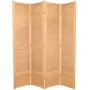 7 ft. Natural 4-Panel Room Divider - Image 1