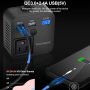 150W Car Power Inverter DC 12V to 110V AC Converter with Dual USB Charging QC3.0 + 5V 2.4A USB Car Outlet Adapter with Switch,Current LCD Screen and Cigarette Lighter Socket - Image 3