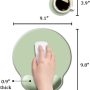 DOOKE Ergonomic Mouse Pad with Wrist Support, Cute Wrist Pad with Non-Slip Rubber Base for Computer, Laptop, Home Office Gaming, Working, Easy Typing & Pain Relief,Sage Green - Image 6