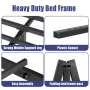 COMASACH 14 inch King Bed Frame, Easy Assembly, No Box Spring Needed, Heavy Duty Metal Platform King Size, Noise Free, Black - Image 4