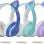 Cat Ear Wireless Gaming Headset Clear Sound 3D Stereo LED Light Up Bluetooth 5.0(Purple) - Image 6