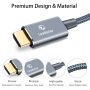 HDMI Cable 4K 60HZ 15 Ft,18Gbps High Speed HDMI 2.0 Cable HDCP 2.2 HDR 3D 2160P 1080P 28AWG Ethernet-Braided HDMI Cord-Audio Return(ARC) Compatible with Monitor Xbox PS5 PS3/4 Roku Fire TV Samsung LG - Image 3