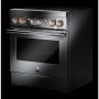 JennAir - 30 in. Wide 4 Elements RISE 4.1 Cu. Ft. Freestanding Electric Induction Range - Stainless Steel - Image 2