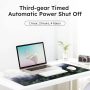 iCasso Heated Mouse Pad, Electric Warm Desk Pad with 3 Heating Levels & 3 Auto Shut-Off Levels for Computer Keyboard, 31.5" x 13" Large Safe Desk Mat Hand Warmer for Home Office Work (Forest) - Image 3