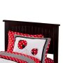 Nantucket Espresso Brown Solid Wood Frame Twin Panel Bed - White - Image 4