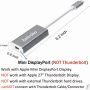 Amiroko USB-C to Mini DisplayPort Adapter, USB 3.1 Type C to Mini DP Adapter Support 4K, 1080P for MacBook Pro, MacBook 12", Alienware, to LED Cinema Display / Dell Monitor etc, Gray - Image 3