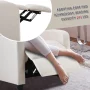 BestMassage Modern Recliner Chair for Living Room Reading Chair Easy Lounge with Fabric Padded Seat Backrest,Beige - Image 5