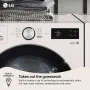 LG - 5.0 Cu. Ft. High-Efficiency Stackable Smart Front Load Washer with Steam and TurboWash 360° - Alpine White - Image 3