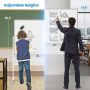 Mobile Whiteboard Adjustable Double-Sided Magnetic Board with Pegboard - Image 4