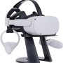 DOOPUU VR Oculus Quest 2 Accessories,Oculus Quest 2 Stand,VR Headsets Holder for Oculus Quest/ Quest 2/ Rift/Rift S/Valve Index/HP G2,Durable and Stable Oculus Controllers VR Stand(Black) - Image 4