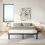 COMASACH 14 inch King Bed Frame, Easy Assembly, No Box Spring Needed, Heavy Duty Metal Platform King Size, Noise Free, Black - Image 6