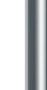 Masterpiece Series Handle Kit for Select Thermador Under Counter Refrigerators - Stainless Steel - Image 1